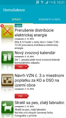 Hamuliakovo android App screenshot 1